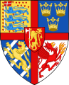 Три корони, както и короновани лъвове и леопарди, в герба на Ейрик Померански