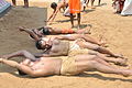 A view of the urul nercha ritual held in connection with the annual festival of the Ashtamudi Sri Veerabhadra Swami temple near Kollam