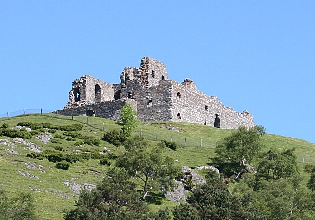 The ruins of Auchindoun Castle former seat of the Gordons of Auchindoun.