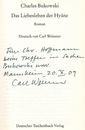 Carl Weissner: Leben, Werke, Übersetzungen