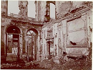 Vue du grand salon du château d'Issy, fin du XVIIe siècle.