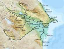 Azerbaijan Railways map (current) Azerbaijan railway map.png