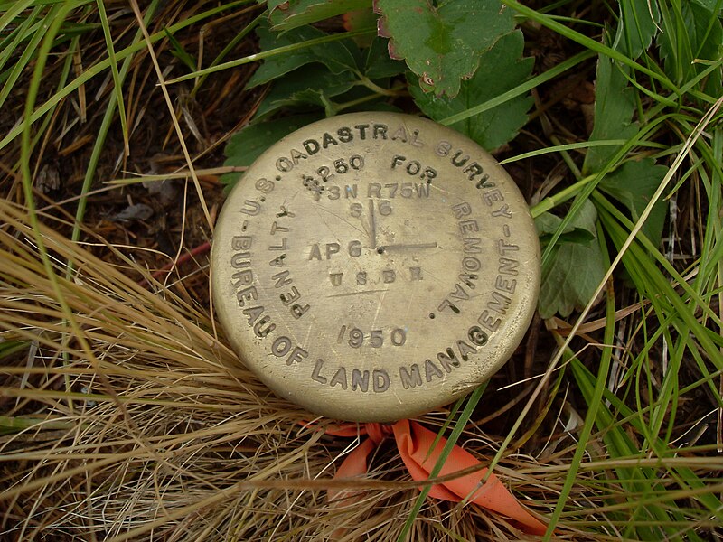 File:BLM Geodetic control point in Colorado.jpg