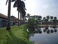 Bhola Nath College Science buildings and pond BNCollege3.JPG