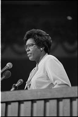 Barbara Jordan speaking at the 1976 Democratic National Convention