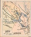 Osmanlı alfabesiyle yazılmış Basra Vilayetin 1907 haritası