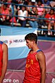 Deutsch: Beachhandball bei den Olympischen Jugendspielen 2018; Tag 7, 13. Oktober 2018; Jungen, Finale – Portugal-Spanien 1:2 English: Beach handball at the 2018 Summer Youth Olympics at 13 October 2018 – Boys Gold Medal Match – Portugal-Spain 1:2