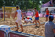 Deutsch: Beachhandball bei den Olympischen Jugendspielen 2018 in Buenos Aires; Tag 7, 13. Oktober 2018; Jungen, Halbfinale – Spanien-Kroatien 2:1 English: Beach handball at the 2018 Summer Youth Olympics in Buenos Aires at 13 October 2018 – Boys Semifinal – Spain-Croatia 2:1 Español: Handball de playa en los Juegos Olimpicos de la Juventud Buenos Aires 2018 en 13 de octubre de 2018 – Semifinales de chicos - España-Croacia 2:1