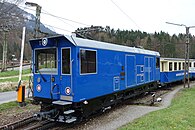 Vierachsige Umrichter-Berglokomotive 19 der Bayerischen Zugspitzbahn für 40 t Vorstelllast auf 250 ‰ (2016)[72]