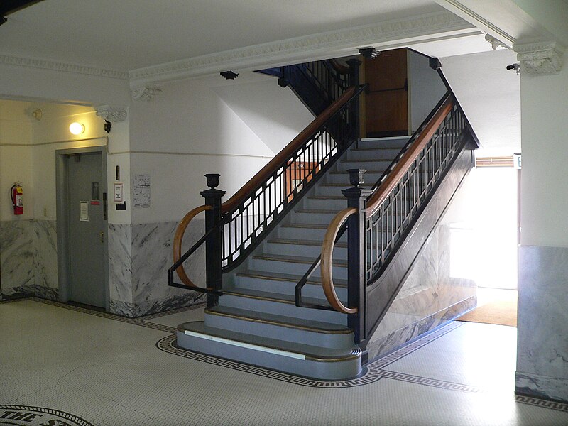 File:Box Butte County courthouse interior staircase.JPG