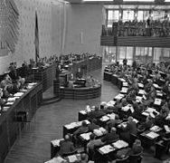 1. Lesung der Pariser Verträge, Bonn 1954