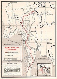 Myanmar–Thailand border International border