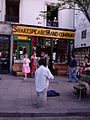 Shakespeare and Company, founded in 1951, is an English language bookstore in the Latin Quarter on the Left Bank of the Seine. It captures the spirit of the area by being highly unorthodoxly run, with the owner often allowing hard up writers (real or aspiring) to stay in the shop. While I was browsing a violonist began an impromtu concert on the pavement outside, drawing the attention of both passers by and residents.