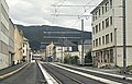 English: The Bergen Light Rail system under construction in Bjørnsonsgate in Årstad borough, Bergen, Norway.