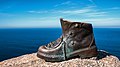 * Nomination Sculpture of a trekking boot at Cape of Finisterre (last station of the Way of St. James). Fisterra, La Coruña, Galicia, Spain --Basotxerri 18:11, 10 October 2018 (UTC) * Promotion Good quality. --Ercé 18:13, 10 October 2018 (UTC)