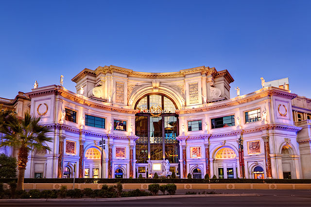 LAS VEGAS - MAY 21 : Exterior Of A Louis Vuitton Store In Las Vegas Strip  On May 21 , 2016. The Louis Vuitton Company Operates In 50 Countries With  More Than