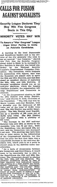 File:Calls For Fusion Against Socialists; Security League Declares They May Win Five Congress Seats In This City. Minority Votes May Win To Assure A "War Congress" League Urges Other Parties To Unite On Patriotic Candidates".pdf