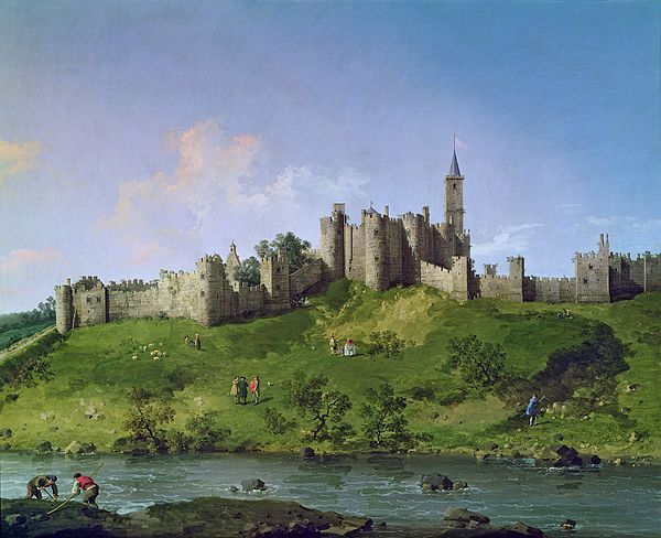 Alnwick Castle by Canaletto, c. 1760