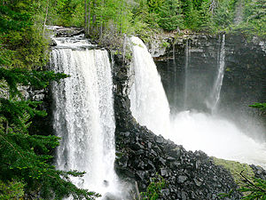 Canim Falls and lava flows.