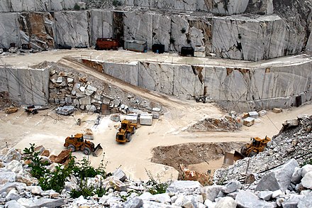 Marble quarry in Carrara, Italy