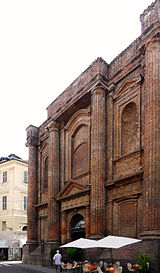 Neoclassical façade of Santa Croce by Francesco Ottavio Magnocavalli