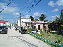 Main street on Caye Caulker, 2004