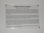 Biografía de Amparo Poch en el Centro de Salud Amparo Poch en Zaragoza.