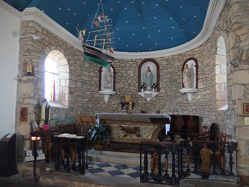 La chapelle Notre-Dame de Lotivy, vue intérieure.