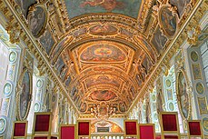 Cielo de la capilla del Castillo de Fontainebleau.