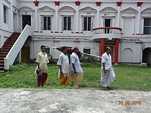 Raj Pujaris along with the Silver Umbrella headed towards Mahesh Jagannath Dev's snan Jatra Chataa.jpg