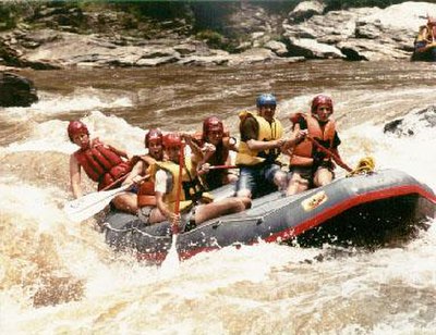 Whitewater rafting