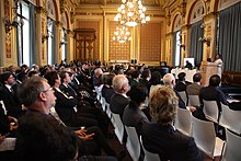 Mamata Banerjee, Chief Minister Government of West Bengal speaking at an event in London.