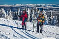Christmas Day 2009, Family ski day at Sun Peaks - Joan & Scott overlooking the Monashee Mtns (13653719374).jpg