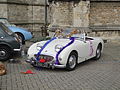 Classic car (2461 CD), in St Thomas Square, Newport, Isle of Wight for the Earl Mountbatten Hospice's Christmas 2011 fundraising event.