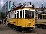 Maximum-Triebwagen 5256 im Lackierungsschema chromgelb/weiß der Berliner Straßenbahn, 2006