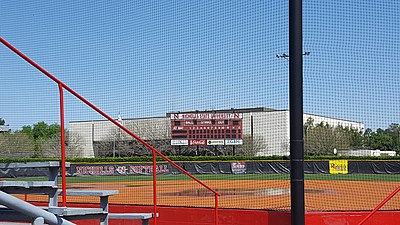 Colonels Softball Complex (Thibodaux, Louisiana) scoreboard.jpg