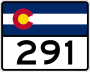 State Highway 291 marker