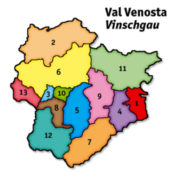 Val Venosta – Mappa