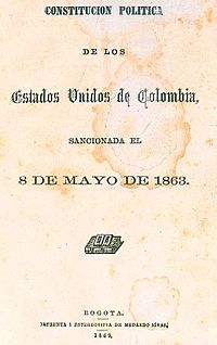 Constitución de Rionegro - Wikipedia, la enciclopedia libre