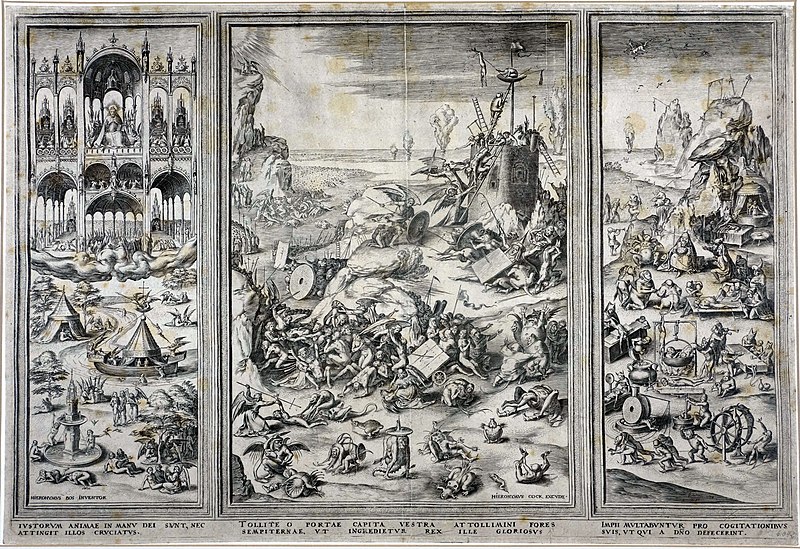 File:Cornelis Cort after Hieronymous Bosch - The Last Judgment, c1560-1565 - Cabinet des estampes et des dessins, Strasbourg.jpg