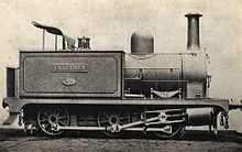 Cornwall Minerals Railway locomotive Treffrey as delivered to the depot in 1874 Cornwall Minerals Railway 060T Treffrey.jpg