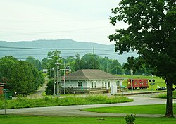 Corryton Branch Library, mit House Mountain in der Ferne