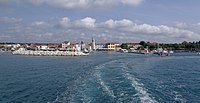 Deutsch: Kroatien, Fažana, Hafen von der Fähre nach Brioni aus gesehen English: Croatia, Fažana, harbour seen from the ferry to Brioni