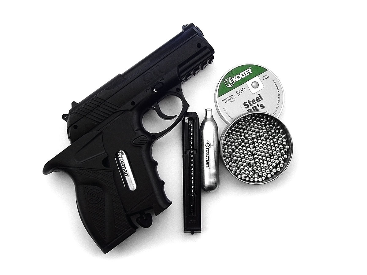 Pistola Aire Comprimido Calibre 5.5 Mm + 200 Balines !!