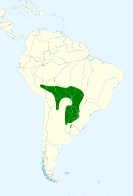 Área de distribución de Cyanocorax cyanomelas