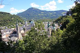 Vaade Mönchsbergilt üle Salzburgi
