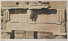 Délos Entablement restauré du portique d'Antigone - Baud-bovy Daniel Boissonnas Frédéric - 1919.jpg