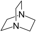 Structuurformule van tri-ethyleendiamine