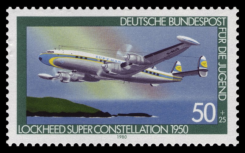 File:DBP 1980 1041 Jugend Luftfahrt Lookheed Super Constellation.jpg