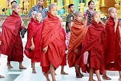Buddhista szerzetesgyerekek